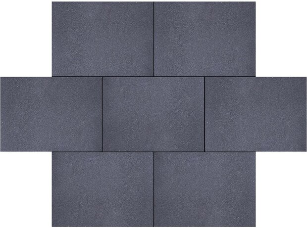 Granulati 20x30x6cm nero basalto zwart