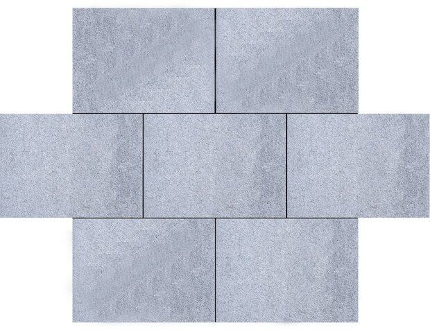 Granulati 20x30x6cm grigio misto grijs/zwart