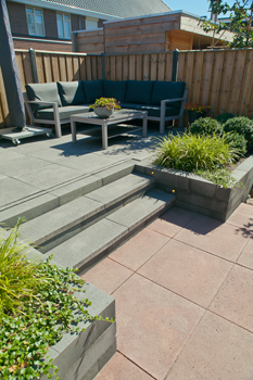 Oudhollandse tegel 60x60x5 cm Rood-bruin sfeer 1