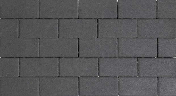Design brick 21x10,5x6 cm black mini facet komo