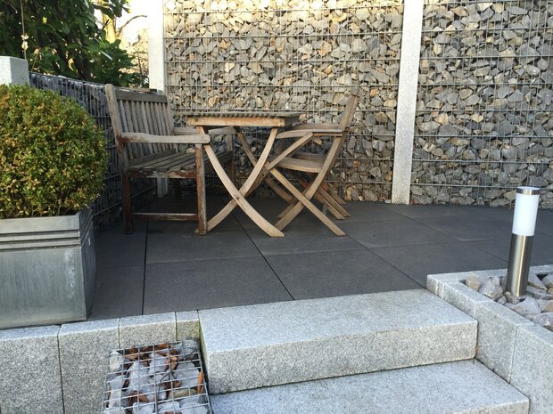 Ceramaxx 60x60x3 cm basaltina olivia black 2.0 rectified sfeer