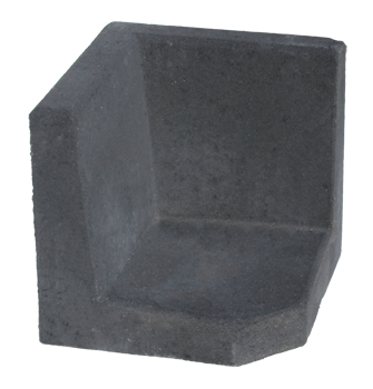 L-hoekelement 40x40x40 cm Antraciet - paviment.nl