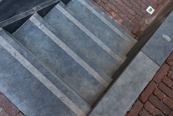 Bluestone bloktrede met anti-sliprand 100x35x15 cm Antraciet - Paviment.nl