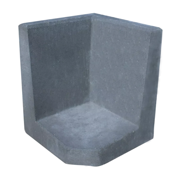 Hoek L-element 50x40x40 Antraciet