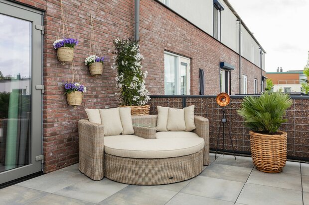 Ceramica Terrazza 59,5x59,5x2cm Beton light grey sfeer