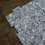 Kunstgras valplaat 225x90x2,5 cm Grijs - paviment.nl