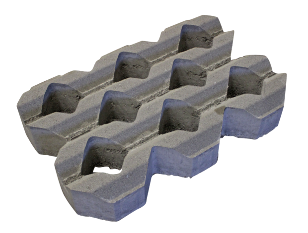 Grastegel type A 60x40x10 cm