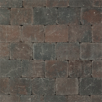 Metro Trommelsteen 20x15x6 cm Bruin-zwart - Paviment