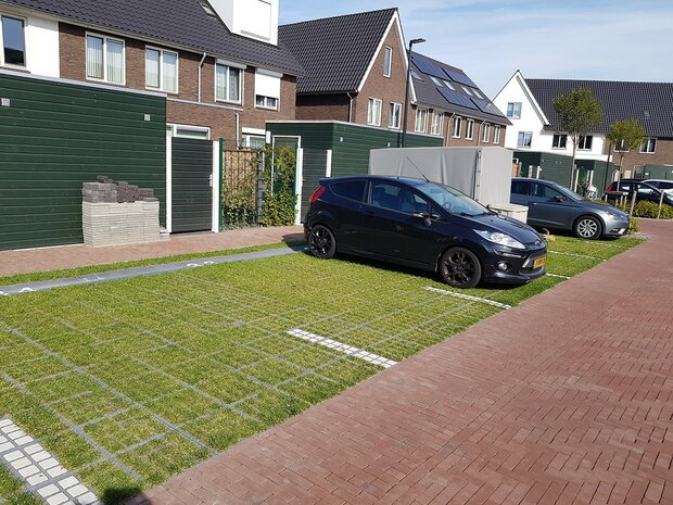 Betonsteen ECO Grates 7,4x7,4x4,8cm zwart sfeer