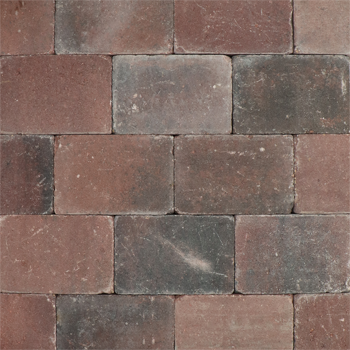 Top Trommelsteen 30x20x6 cm Rood Antraciet - Paviment