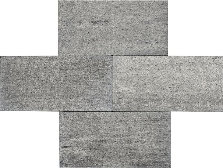 Strato 25x50x6cm brugge grijs/zwart