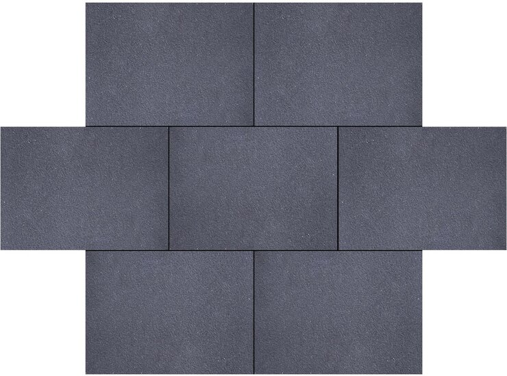 Granulati 20x30x6cm nero basalto zwart