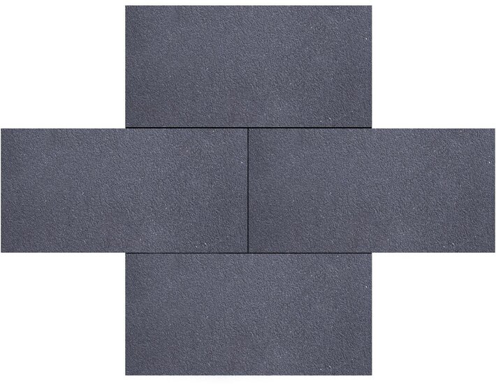 Granulati 30x60x6cm nero basalto zwart