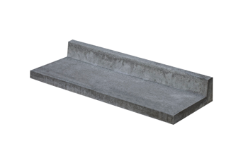 Oudhollandse traptrede L-model 40x15x100 cm Grijs - paviment.nl