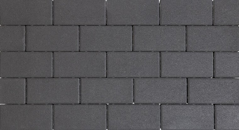 Design brick 21x10,5x6 cm black mini facet komo