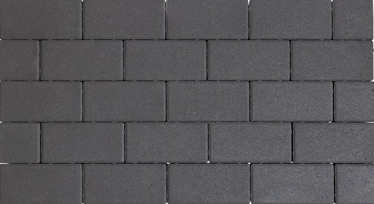 Design brick 21x10,5x8 cm black mini facet komo