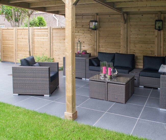 Ceramaxx 60x60x3 cm ardesia nero 2.0 rectified sfeer 2