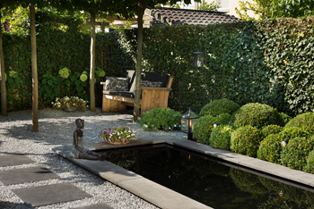 Bluestone rand recht 100x30x3 cm Sfeer 3 - Paviment.nl