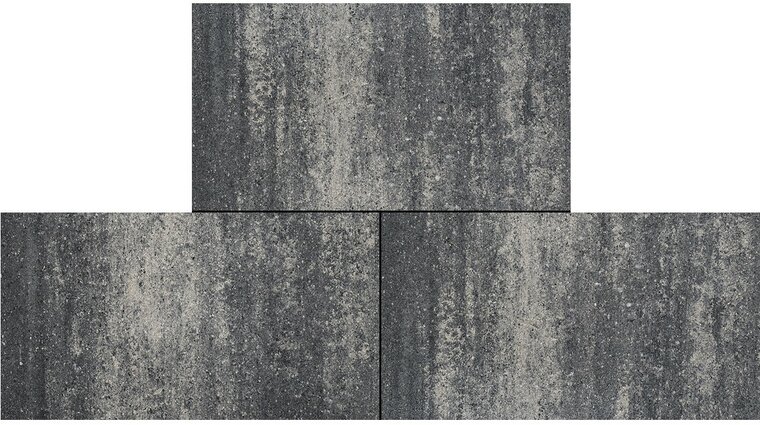 Cottage stones 40x80x4cm somerset grijs/zwart