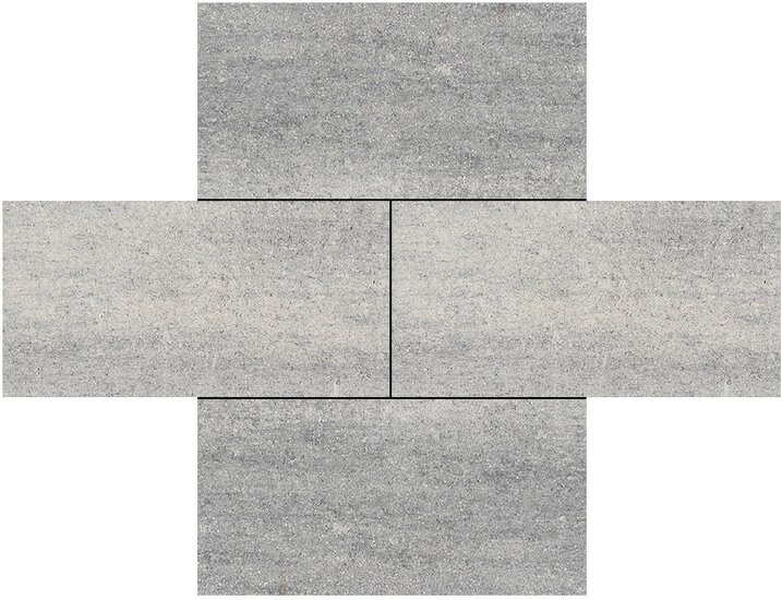 Cottage stones 30x60x4cm kent wit/grijs gen.