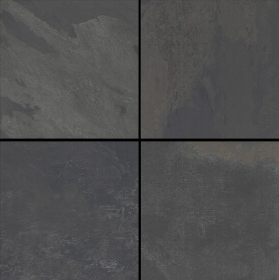 Cera3line Lux &amp; Dutch 90x90x3cm Peacock Black