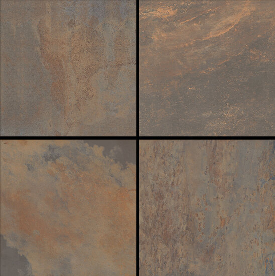 Cera3line Lux &amp; Dutch 60x60x3cm Peacock Copper