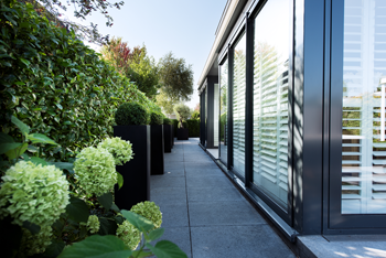 Oudhollandse tegel 80x80x5 cm Carbon sfeer 8