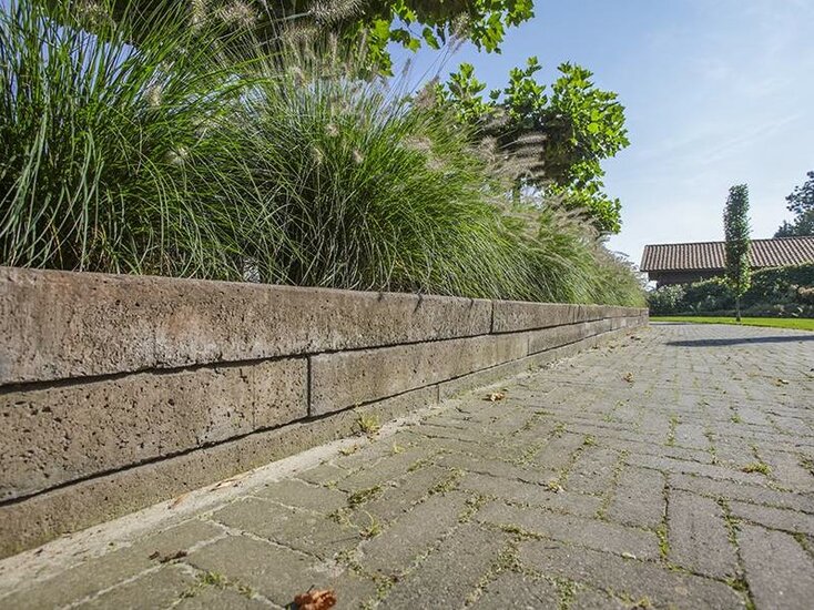 Retro Betonbiels 60x20x12cm bruin sfeer