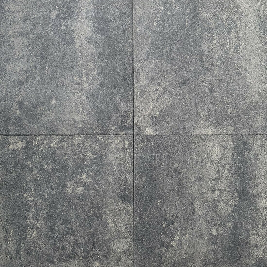 Budget terrastegel  60x60x4 cm Grijs-Antraciet 4tal