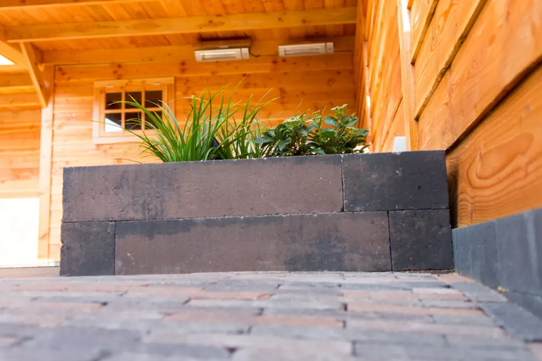 Muurblok Strak 15x15x60 Bruin Antra