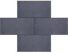 Granulati 30x60x6cm nero basalto zwart