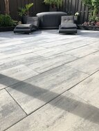 Patio square 40x80x5 cm nero/grey sfeer 