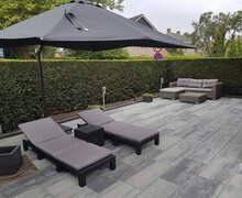 Patio square 40x80x5 cm nero/grey sfeer 2