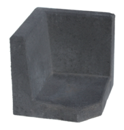 L-hoekelement 40x40x40 cm Antraciet - paviment.nl