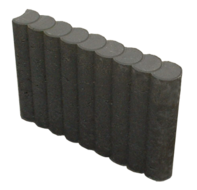 Rondoband &Oslash;8x35x50 cm Antraciet - paviment.nl
