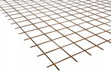 Bouwstaalmat 2x3m 0,5x10x10 Roest