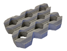 Grastegel type A 60x40x10 cm