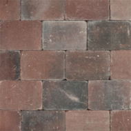 Metro Trommelsteen 30x20x6 cm Rood genuanceerd - Paviment