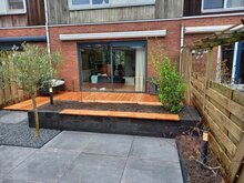 Palinoblock getrommeld 60x15x15cm antraciet sfeer