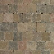 Metro Trommelsteen 15x15x6 cm Brons genuanceerd - paviment.nl