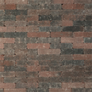 Top Trommelsteen 20x5x7 cm Rood Antraciet - Paviment